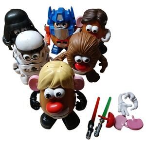 Large Lot of Mr Potato Head Toys Disney Star Wars Toys Transformers Fun Play